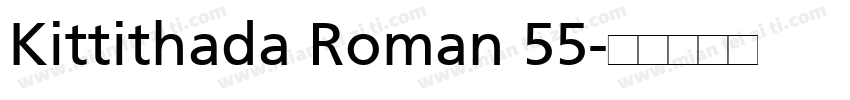 Kittithada Roman 55字体转换